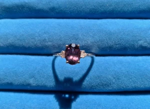 Luxoro 10k Rose Gold Premium Purple Spinel, Diamond Ring - Size 7 (1.75 ctw) - Picture 1 of 5