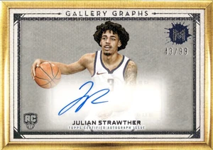 Julian Strawther Auto Rookie - 2023-24 Topps Motif - Numbered /99 Gallery Graphs - Bild 1 von 2