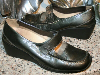 ZAPATOS DE CUÑA NUBOSOS PARA MUJER MARY JANE CHAROL TALLA 38/7,5-8 GRIS Foto 1 de 4