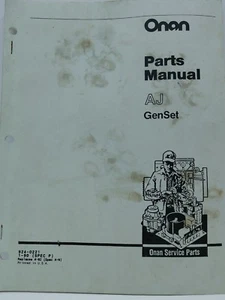 Onan AJ GenSet Parts Manual 924-0221 - Picture 1 of 4