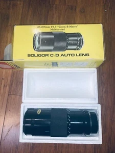 Soligor 85-205mm F3.8 Zoom & Macro Multicoated Auto Lens For Canon FD - Picture 1 of 7