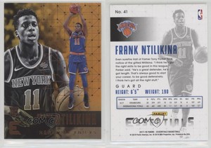 2017-18 Panini Essentials Orange Frank Ntilikina #41 Rookie RC