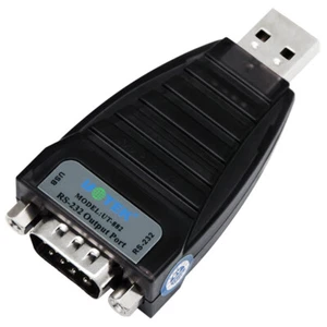 USB to RS232 Converter RS-232 Serial Adapter USB-A female DB9 male Full Duplex - Picture 1 of 9
