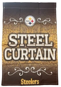 Pittsburgh Steelers 12”x18” Premium 2-Sided Football Decor Garden Flag - Picture 1 of 2