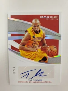 Immaculate Knicks Taj Gibson 2021 - SP automático #16/49 - Imagen 1 de 2