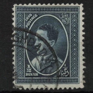 Iraq 1934 SG188 King Ghazi Definitive ½d blue USED - Picture 1 of 2