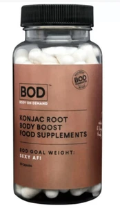 BOD GLUCOMANNAN KONJAC FIBRE CAPSULES 500mg - 2x 90 Capsule, Weight Loss - Picture 1 of 1