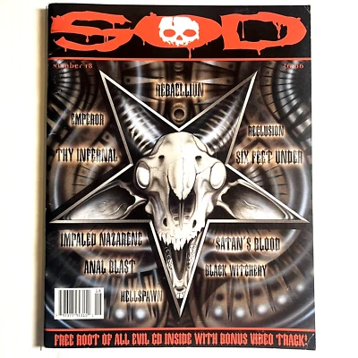 SOD Sounds of Death Issue #18 2002 ULTIMATE METAL MUSIC Magazine HYPER RARE VTG - Image 1 of 4