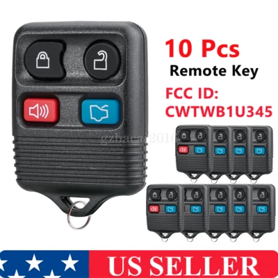 10x For 2002 2003 2004 2005 2006 2007 2008 2009 2010 Ford Focus Remote Key Fob - Image 1 of 4