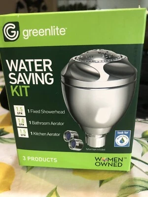 KIT DE ECONOMIA DE ÁGUA GREENLITE Chuveiro Fixo, 1 Banheiro e 1 Aerador de Cozinha - Imagem 1 de 3
