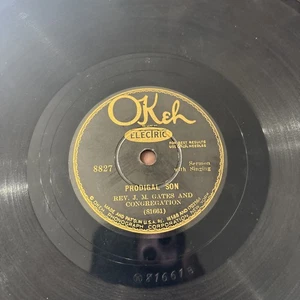 Pre War Sermon Gospel Rev. J. M. Gates I’m Going Home On The Heaven 78 RPM Okeh - Picture 1 of 2