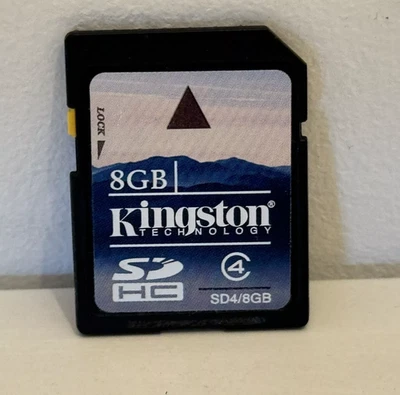 Kingston 8 GB Class 4  SDHC Card - (SD4/8GB) - Image 1 of 2