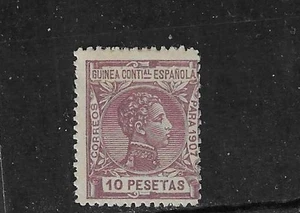 SPANISH GUINEA, 1907,  10p King Alfonso XIII mint, Scott #73 ($20 c.v.) - Picture 1 of 2