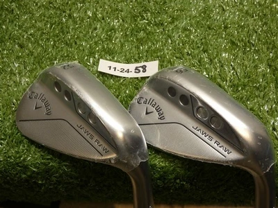 Callaway Jaws Raw Chrome 52/56* 10* Gap/Sand Wedge Set DG Tour Spinner Steel New - Image 1 of 4