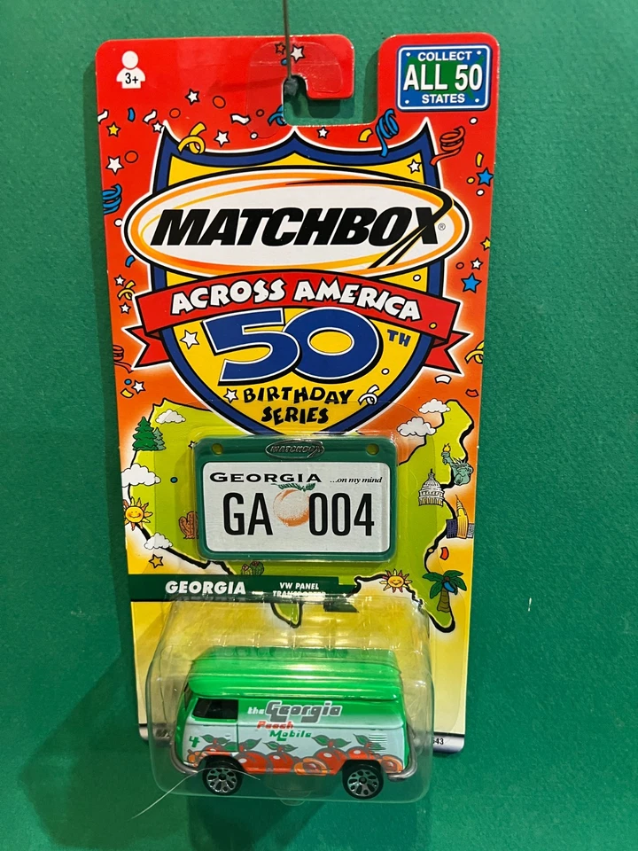 Matchbox Across America 50th Birthday Georgia VW Bus 1/64 Diecast BX48 - Image 1 of 1
