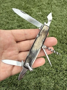 Vintage 57 ACIER French Made 6 Blade Sportsman’s Utility Knife (1950’s - 60’s) - Picture 1 of 8