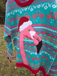 Suéter Blizzard Bay Flamenco Feo Navidad Colorido Hombre/L Mujer XL Pullover  - Imagen 1 de 15