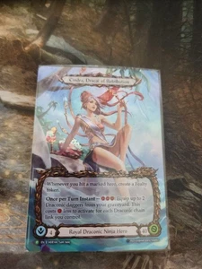 Cindra, Dracai of Retribution rainbow foil promo FAB TCG Pro Tour Singapore NM - Picture 1 of 3