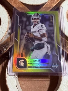 Aidan Chiles 2025 Bowman University Chrome Yellow Refractor #349/350 - Picture 1 of 3