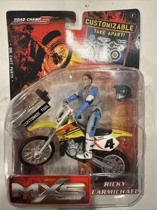 Ricky Carmichael MXS Customizable Suzuki Motocross Figure Road Champs, Sealed - Picture 1 of 3