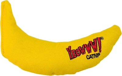YEOWWW BANANA CATNIP FILLED BANANA CAT TOY 100% PURE STRONG CATNIP ORGANIC FUN - Image 1 of 4