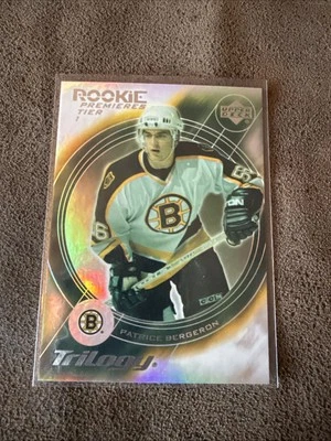 2003-04 UD TRILOGY ROOKIE PREMIERES PATRICE BERGERON RC 591/999 Bruins - Image 1 of 2