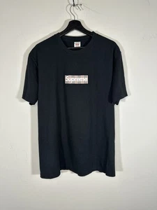 SUPREME BURBERRY BOGO SZ XL BLK SS22 BOX LOGO - Picture 1 of 6