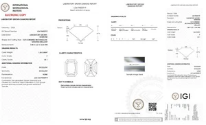 1.26 Ct RADIANT IGI Certified Lab Grown CVD Diamond F Color VS1 Clarity STONE - Picture 1 of 9