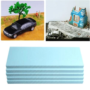 5PCS Slab Foam Board DIY Art Crafts Modelling Building Kit Diorama Base Building - Picture 1 of 32