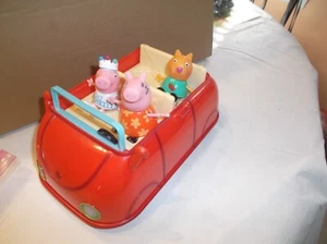 Coche parlante rojo grande Pepa Pig y 3 figuras - Imagen 1 de 6