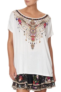 NEW CAMILLA FAIRY GODMOTHER LOOSE FIT ROUND NECK TEE - Picture 1 of 9