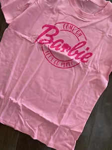 Come On Barbie Lets Go Party T-Shirt Damen Large Rosa Kurzarm Pullover - Bild 1 von 6