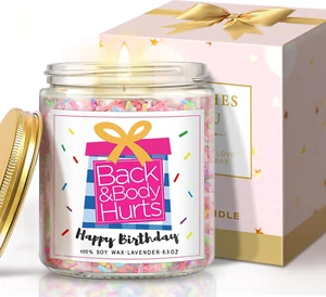 Birthday Gifts for Women Birthday Candle Gift Funny for Women Men, Best Friend H - Picture 1 of 12
