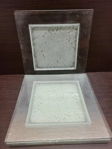 4x Nubo Glas mattiert quadratisch Restaurant Stil Teller 32cm - Bild 1 von 9