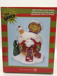 DEPT 56 WHO-ELECTRIC CHRISTMAS LIGHT REPAIR Grinch Village 6013020 BRANDNEU 2024 - Bild 1 von 8