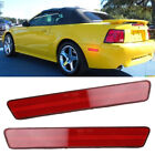 2X Rear Bumper Reflector Led Side Marker Lights Fit For Ford Mustang 1999-2004