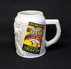 Vtg. Super Bowl XXXIII Denver Broncos Embossed Beer Stein / Mug - O.L.P. (1999)