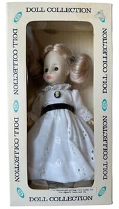 "Muñeca Ideal Vintage Victoriana Damas Serie Vestido Blanco Camafeo Años 80 8"" Vinilo Rubio" - Imagen 1 de 13