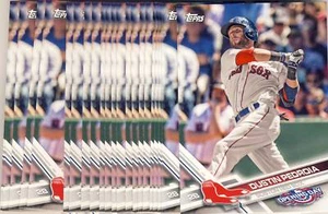 (60) 2017 Topps Opening Day DUSTIN PEDROIA Base Card LOT Red Sox #112 - Picture 1 of 1
