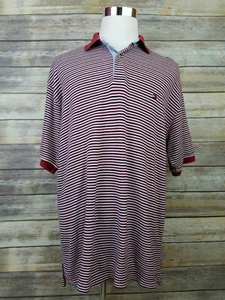 Tommy Hilfiger 90s TOMMY JEANS Vintage Striped Hip Hop Polo Shirt Adult Size XL - Picture 1 of 7