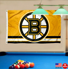 BOSTON BRUINS 3X5 FLAG BANNER MAN CAVE FLAGS BANNERS TAILGATING WALL SIGN USA