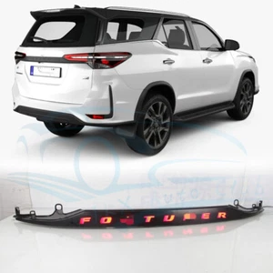 LED Black Rear Tailgate Light Trunk Lamp Strip For Toyota Fortuner 2016-2022 - Picture 1 of 10