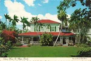 Postcard FL Ft. Myers Thomas Edison's Henry Ford Home Lee County - Picture 1 of 2