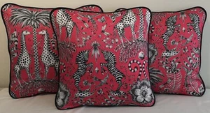 Emma J Shipley KRUGER MAGENTA cushion cover 41cm x 41cm approx - Picture 1 of 12