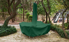 High Back Dining Set Cover with Umbrella Hole Forrest Green 140 L x 80 W x 36 TF