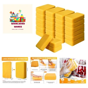 Extra Large 24 Pcs Polyurethane Sponges - Ideal for Efficient Surface Cleaning - Picture 1 of 8