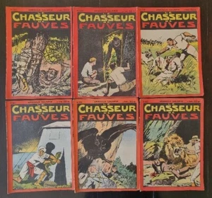 Arnould Galopin "Le chasseur de fauves", lot de 6 numéros différents. (1933) - Imagen 1 de 1