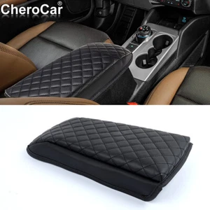 Cubierta protectora de cuero para reposabrazos de consola central negra para Bronco Sport 2021 2022 - Imagen 1 de 12