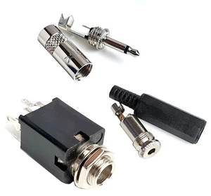 Conector enchufe y zócalo, 3,5 mm y 6,3 mm, montaje en línea y chasis - ref:aA03 - Imagen 1 de 16