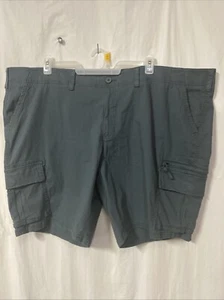 Cargo Shorts Men's Big and Tall Sonoma Size 54 Ripstop Green Stretch Inseam 10" - Picture 1 of 5